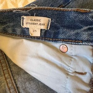 Madewell classic straight Jean